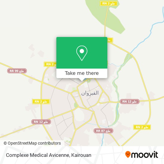 Complexe Medical Avicenne map