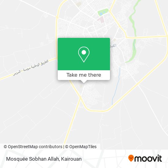 Mosquée Sobhan Allah plan