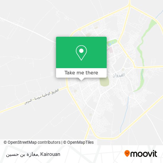 مغازة بن حسين map