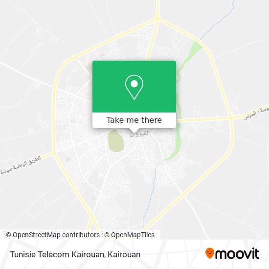 Tunisie Telecom Kairouan map