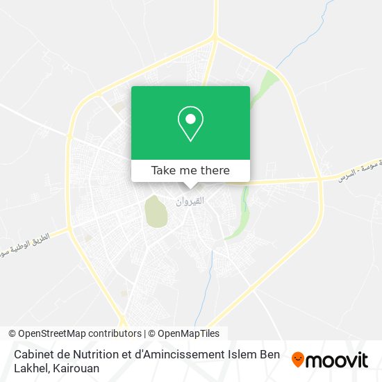 Cabinet de Nutrition et d'Amincissement Islem Ben Lakhel map