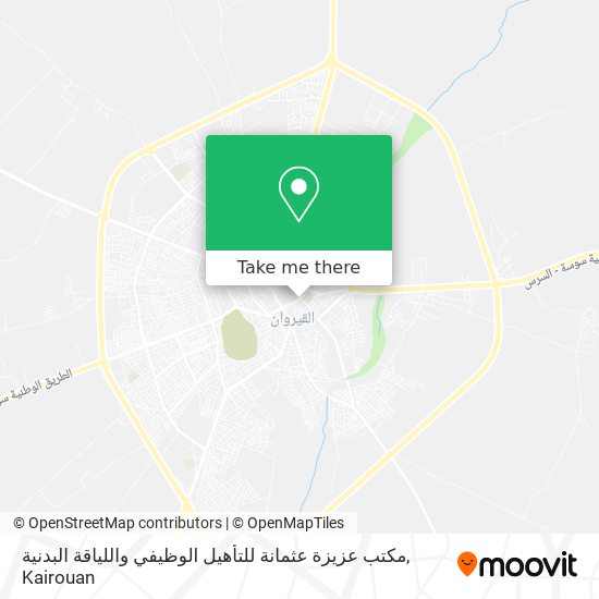 مكتب عزيزة عثمانة للتأهيل الوظيفي واللياقة البدنية map