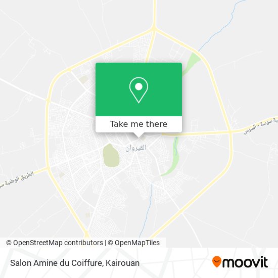 Salon Amine du Coiffure map