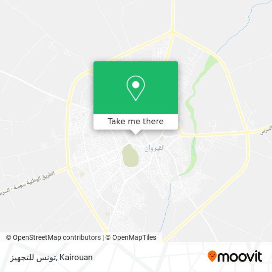 تونس للتجهيز map