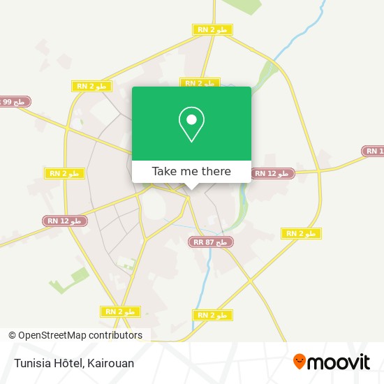 Tunisia Hôtel map