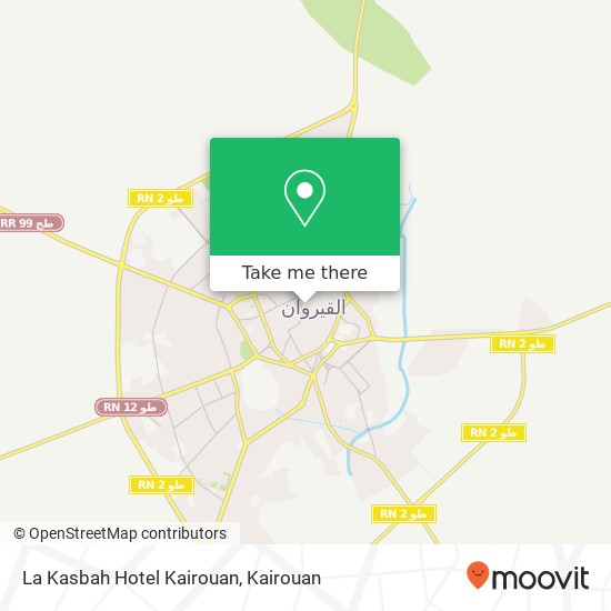 La Kasbah Hotel Kairouan map