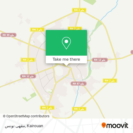 مقهى تونس map