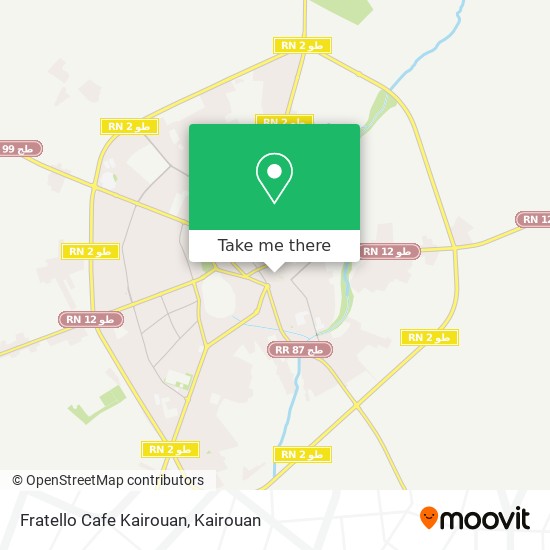 Fratello Cafe Kairouan map
