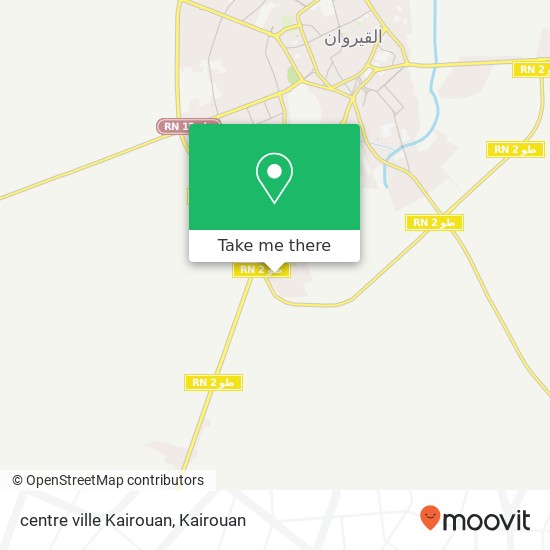 centre ville Kairouan map