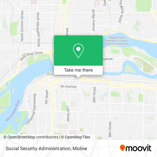 Social Security Administration map