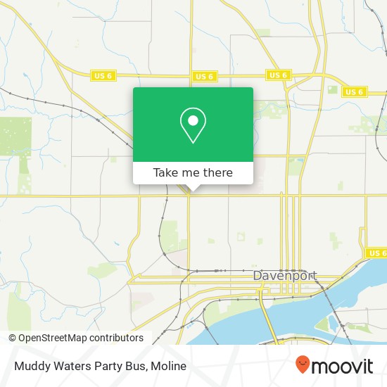 Muddy Waters Party Bus map