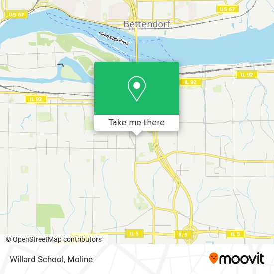 Willard School map