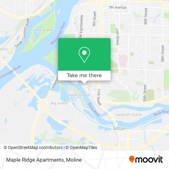 Mapa de Maple Ridge Apartments