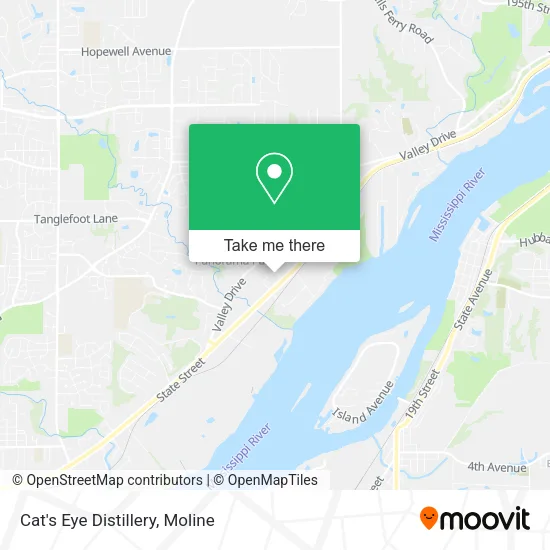 Cat's Eye Distillery map