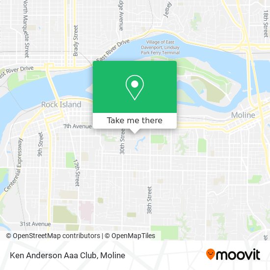 Ken Anderson Aaa Club map