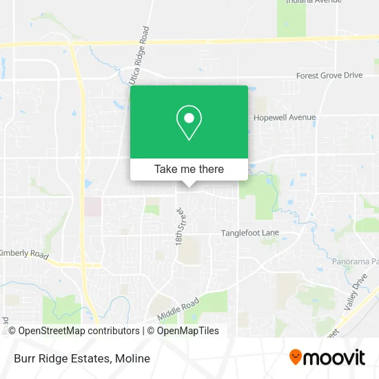 Mapa de Burr Ridge Estates