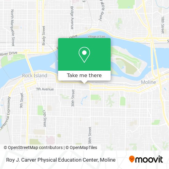 Roy J. Carver Physical Education Center map