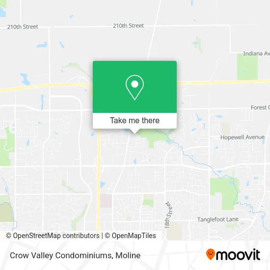 Crow Valley Condominiums map