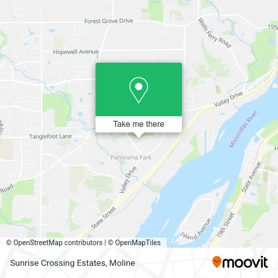 Sunrise Crossing Estates map