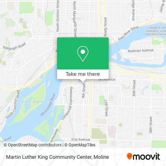 Martin Luther King Community Center map