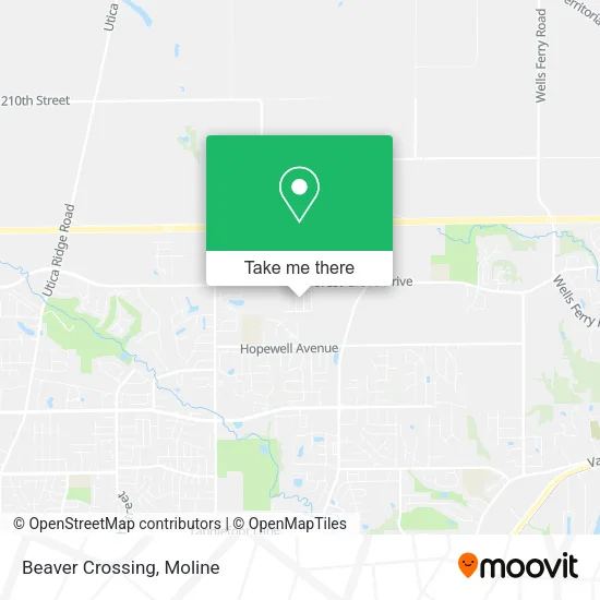 Beaver Crossing map