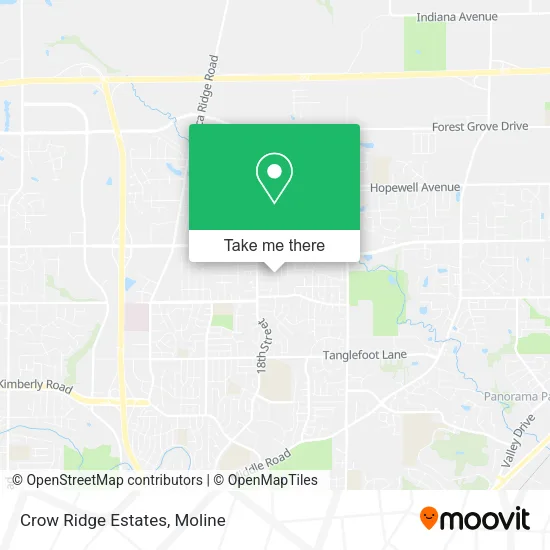 Mapa de Crow Ridge Estates