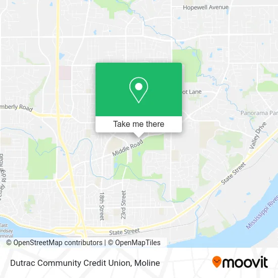 Dutrac Community Credit Union map