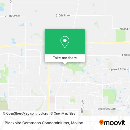 Blackbird Commons Condominiums map