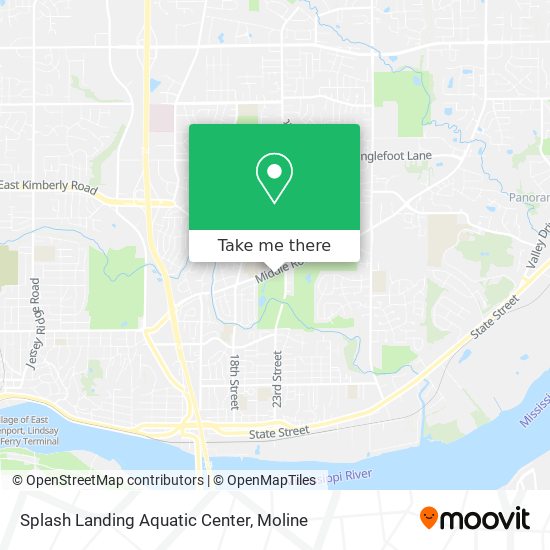 Mapa de Splash Landing Aquatic Center