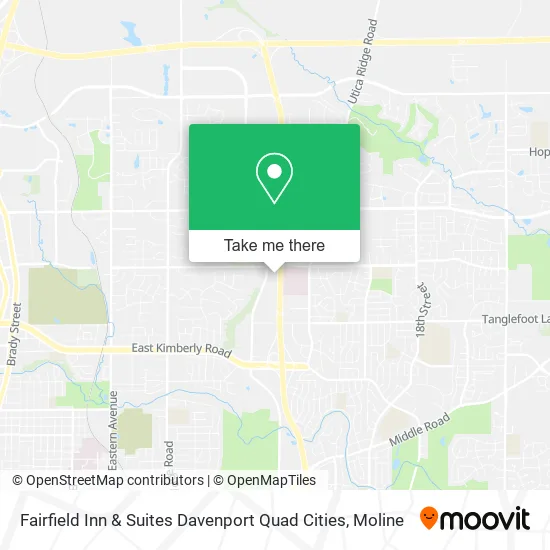 Mapa de Fairfield Inn & Suites Davenport Quad Cities