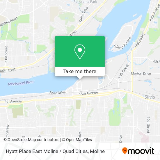 Hyatt Place East Moline / Quad Cities map