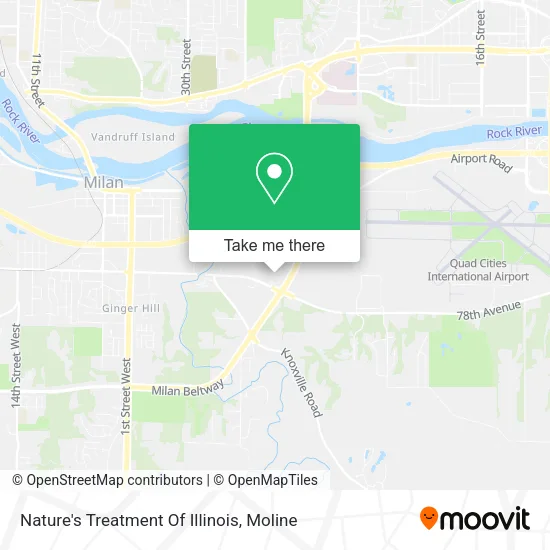Mapa de Nature's Treatment Of Illinois