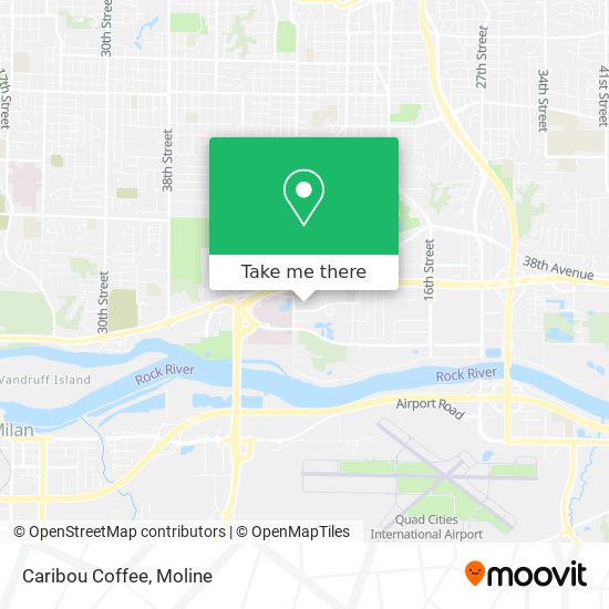 Caribou Coffee map