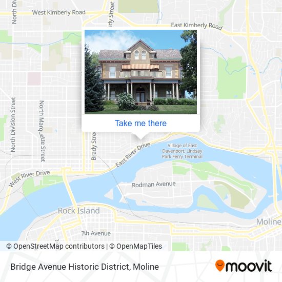 Bridge Avenue Historic District map