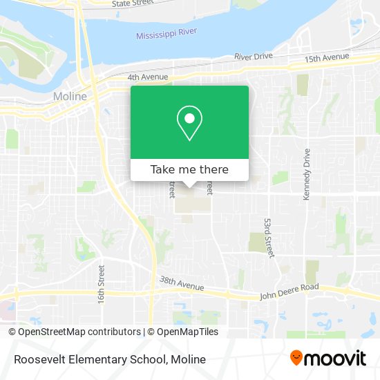 Roosevelt Elementary School map