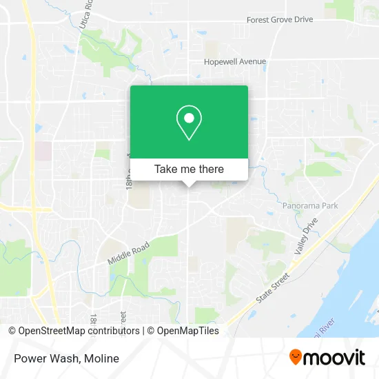 Mapa de Power Wash