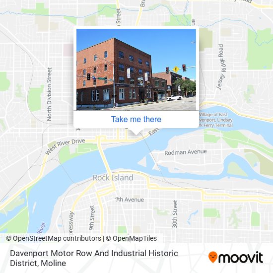 Davenport Motor Row And Industrial Historic District map