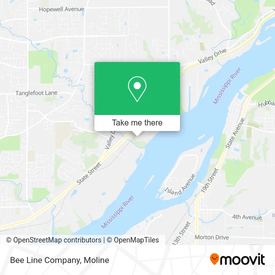 Bee Line Company map