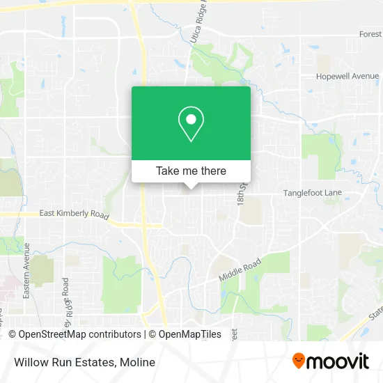 Willow Run Estates map