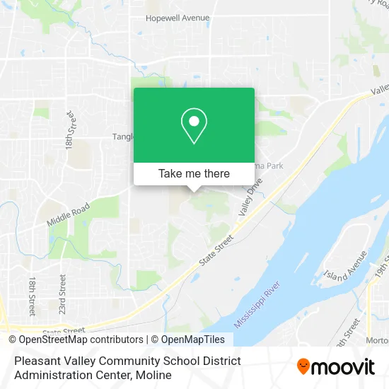 Mapa de Pleasant Valley Community School District Administration Center