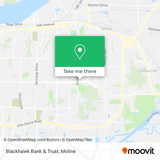 Blackhawk Bank & Trust map