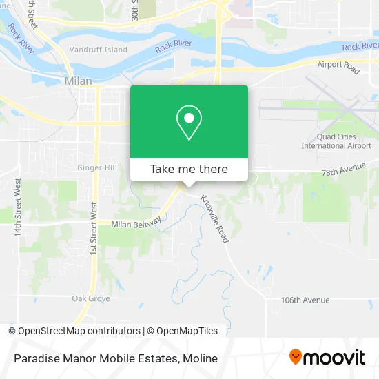 Mapa de Paradise Manor Mobile Estates
