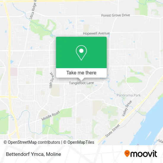 Mapa de Bettendorf Ymca