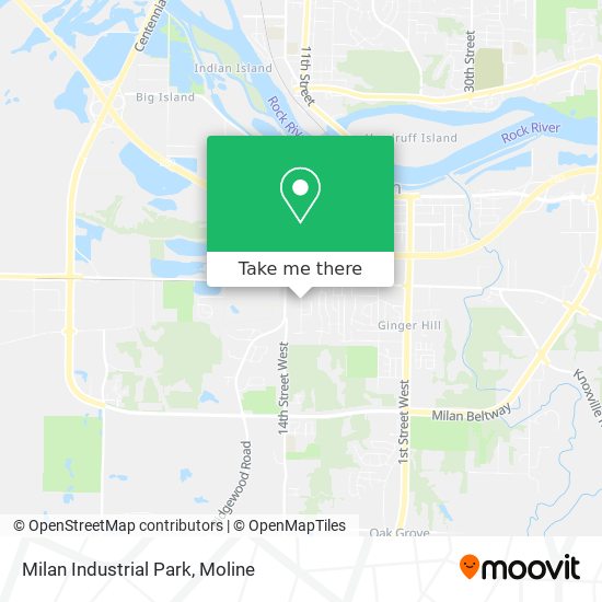Mapa de Milan Industrial Park