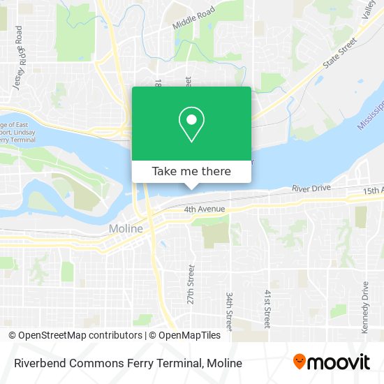 Riverbend Commons Ferry Terminal map