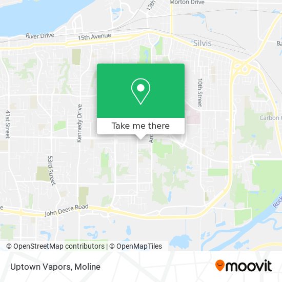 Uptown Vapors map