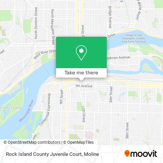 Rock Island County Juvenile Court map