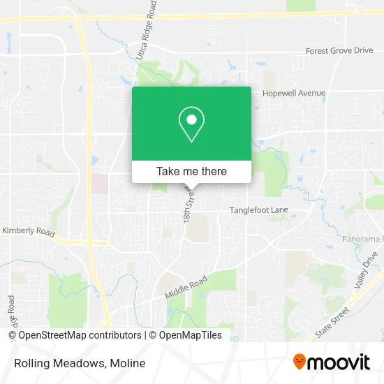 Mapa de Rolling Meadows