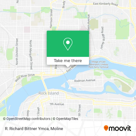 R. Richard Bittner Ymca map