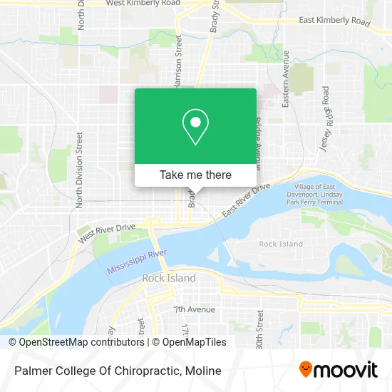 Palmer College Of Chiropractic map
